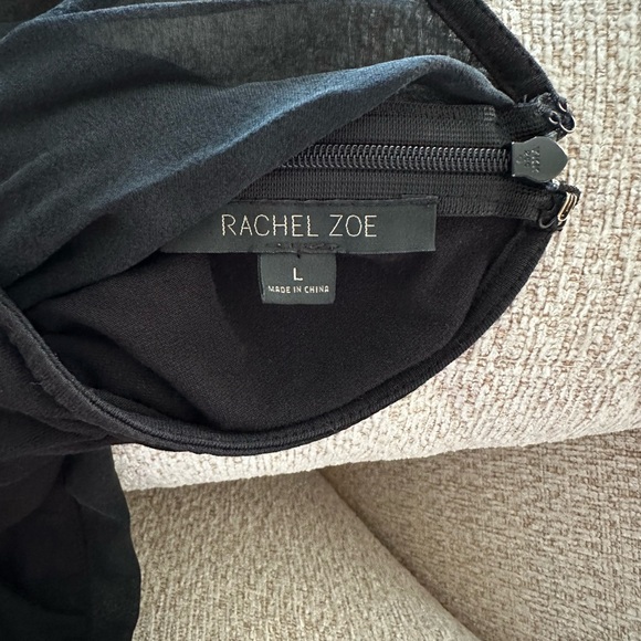 Rachel Zoe black silk and spandex maxi dress size L - Picture 5 of 7